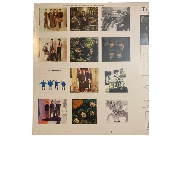 The Beatles 2005 Wall Calendar Sealed FACES 12 Month - Picture 6 of 8